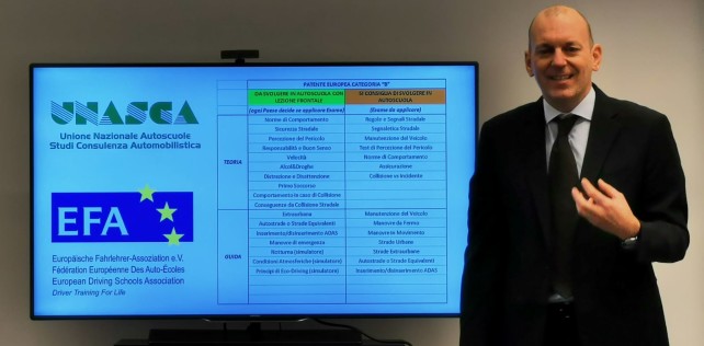 Sicurezza stradale, a Bruxelles per Unasca buona la prima
