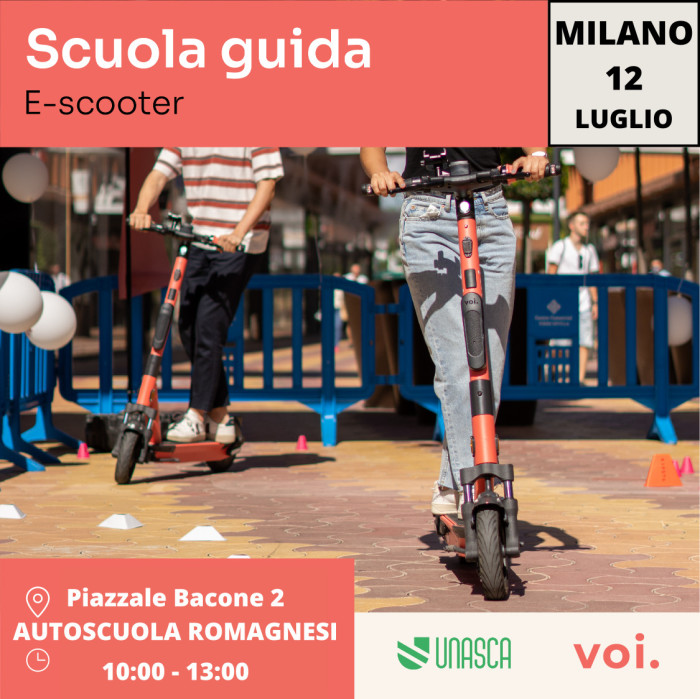 MILANO 12 luglio 2023 – EVENTO Scuola guida E-scooter