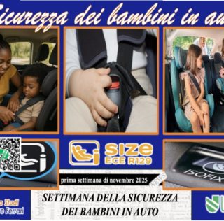 Oggi si parte: Settimana “Sicurezza dei Bambini in Auto” (3–9 nov) — materiali e azioni per le vostre sedi